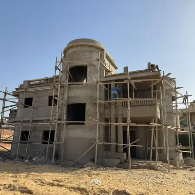 فيلا تحت التنفيذ بالمحارة والسقالات